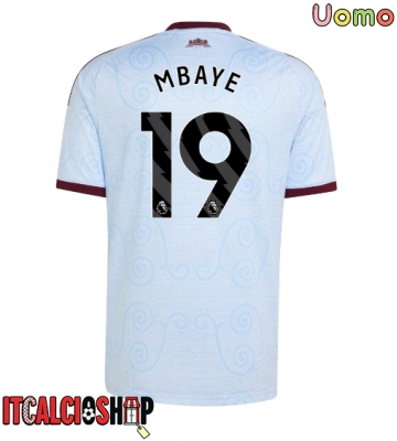 Aston Villa Ibrahim Mbaye #19 Terza Maglia 2026-27 Manica Corta